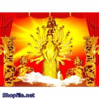 Phật Giáo quan thế âm bồ tát tỏa sáng